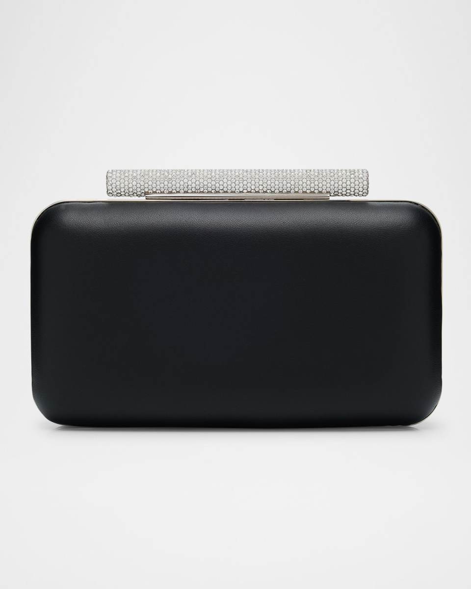 T-Bar Box Napa Leather Clutch Bag
